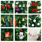 5ft artificial Christmas tree with LED energy-saving lights, including 109 pendant tree skirts and guardrails - Image 7