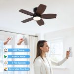 Ceiling Fans with Lights and Remote, 32 Inch Low Profile Ceiling Fan with Light, Flush Mount, Reversible, 3CCT, Dimmable Black Modern Ceiling Fan for Bedroom, Living Room, Outdoor Patio - Image 10