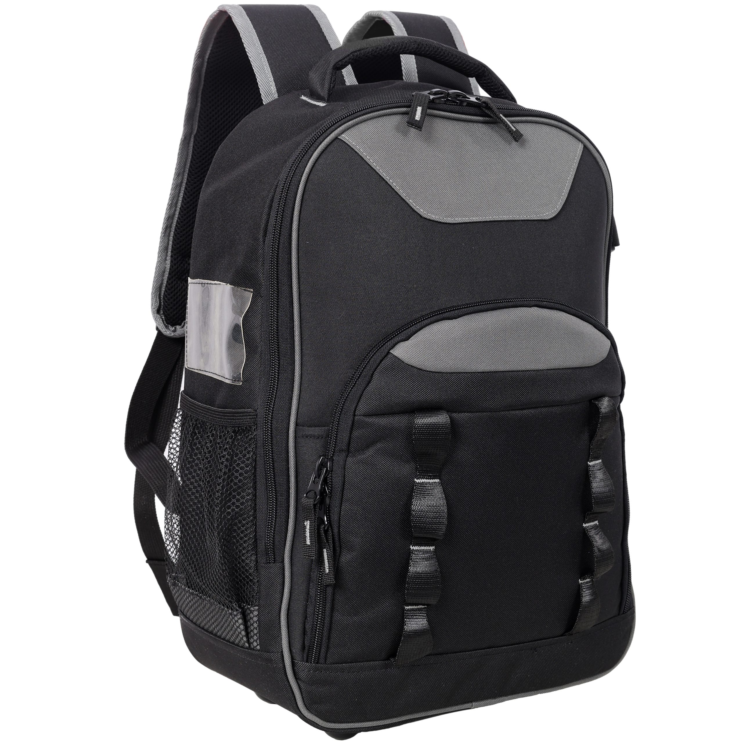 4L3A9640 Oxford Cloth Multifunctional Tool Backpack, Heavy-Duty Tool Bag with Multiple Pockets for Electricians & Technicians - Image 1