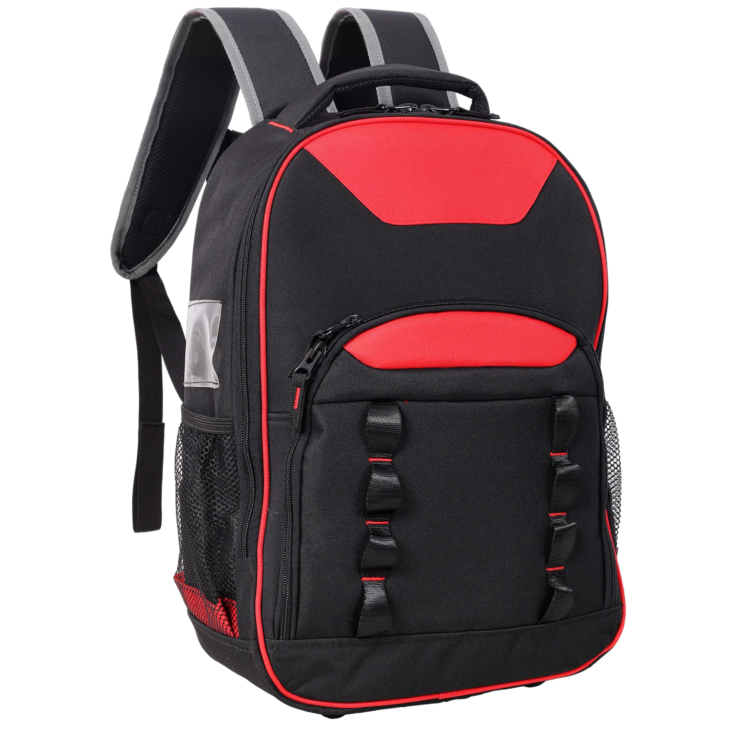 4L3A9684 Oxford Cloth Multifunctional Tool Backpack, Heavy-Duty Tool Bag with Multiple Pockets for Electricians & Technicians - Image 1