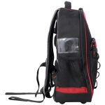 Oxford Cloth Multifunctional Tool Backpack, Heavy-Duty Tool Bag with Multiple Pockets for Electricians & Technicians - Image 3