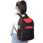 Oxford Cloth Multifunctional Tool Backpack, Heavy-Duty Tool Bag with Multiple Pockets for Electricians & Technicians - Image 6