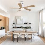52 inch Natural Style Cozy Solid Wood White Ceiling Fan with Light,Quiet DC Motor - Image 6