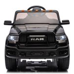 Licensed RAM 2500 12V Large Kids Ride On Electric Pickup W/Parents Control,High Chassis&Anti-skid Tires,Three-speed Adjustment,Open Storage Space,Bluetooth,Music,Gift Pickup For Kids Aged 3-5. - Image 8