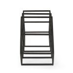 Modern Industrial Tabletop Wine Rack with 7 Bottle Holders in Black Iron Finish - Image 8
