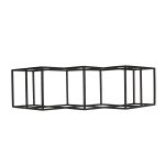 Modern Industrial Tabletop Wine Rack with 7 Bottle Holders in Black Iron Finish - Image 9