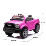 Licensed RAM 2500 12V Large Kids Ride On Electric Pickup W/Parents Control,High Chassis&Anti-skid Tires,Three-speed Adjustment,Open Storage Space,Bluetooth,Music,Gift Pickup For Kids Aged 3-5. - Image 2