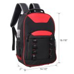 Oxford Cloth Multifunctional Tool Backpack, Heavy-Duty Tool Bag with Multiple Pockets for Electricians & Technicians - Image 13