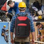 Oxford Cloth Multifunctional Tool Backpack, Heavy-Duty Tool Bag with Multiple Pockets for Electricians & Technicians - Image 9