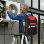 Oxford Cloth Multifunctional Tool Backpack, Heavy-Duty Tool Bag with Multiple Pockets for Electricians & Technicians - Image 10
